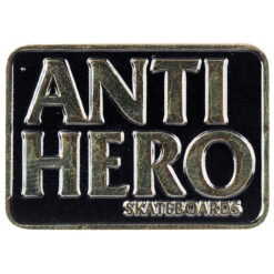 Anti-Hero Black Hero Lapel Pin - Black/Gold