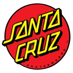 Santa Cruz Classic Dot Sticker - 12in - Red
