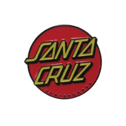 Santa Cruz Classic Dot Push Back Pin- Red/Yellow/Black