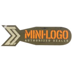 Mini Logo Dealer Bomb Sticker - Brown/Orange