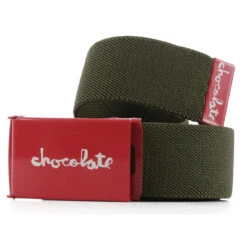 GIRL Chocolate Red Square Men's Belt - Green