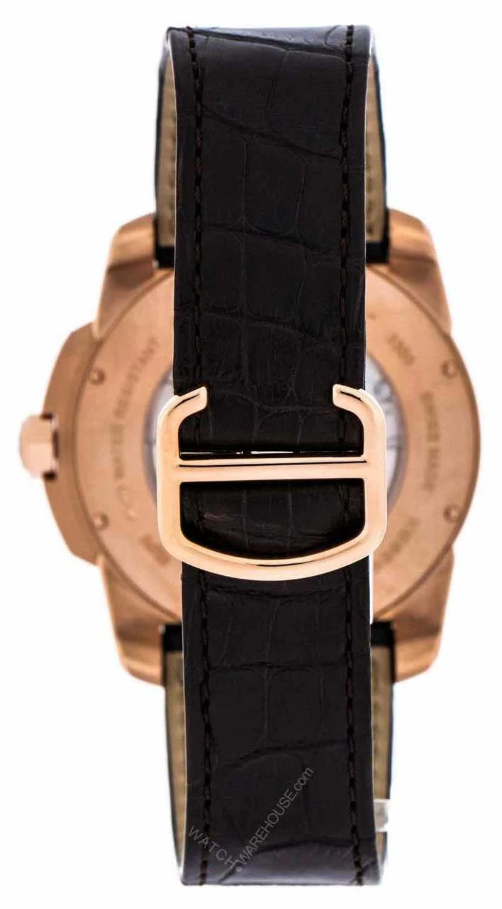 CARTIER Calibre 42MM AUTO 18K PinkGold Brown LTHR Men's Watch W7100009 5 CARTIER Calibre 42MM AUTO 18K PinkGold Brown LTHR Men's Watch W7100009 - Image 3