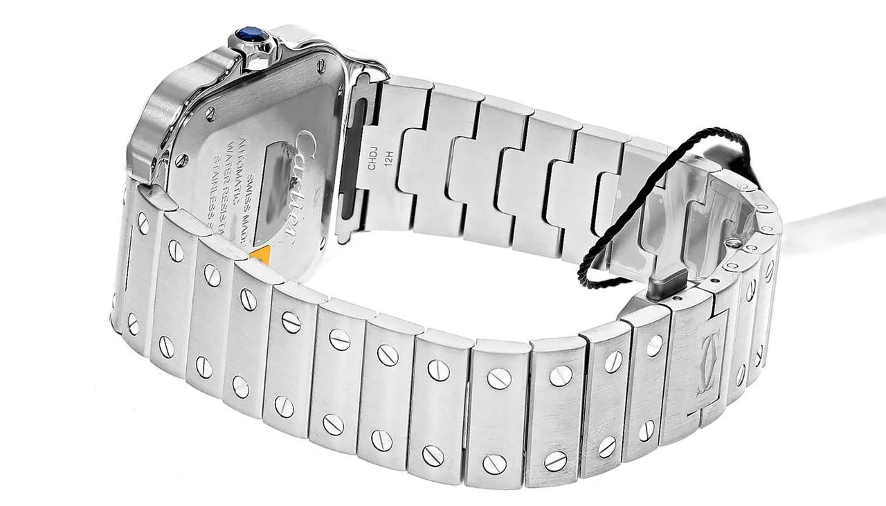 CARTIER Santos De Cartier Medium AUTO Green Dial Men's Watch WSSA0061 7 CARTIER Santos De Cartier Medium AUTO Green Dial Men's Watch WSSA0061 - Image 5