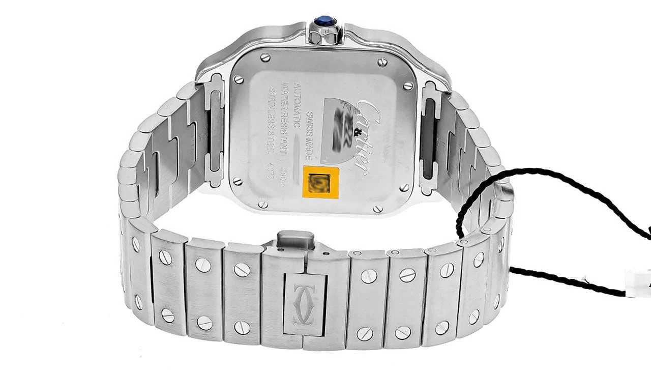 CARTIER Santos De Cartier Medium AUTO Green Dial Men's Watch WSSA0061 8 CARTIER Santos De Cartier Medium AUTO Green Dial Men's Watch WSSA0061 - Image 6