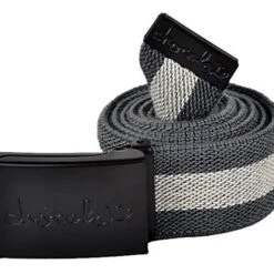 Chocolate Striped Scout - Grey/Black - Men's Belt