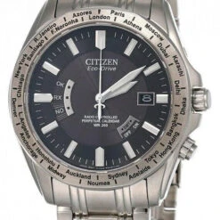 CITIZEN Eco Drive Black Dial S-Steel Men's Watch CB0000-57E