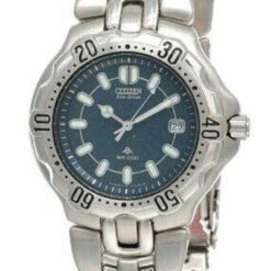 CITIZEN Eco Drive Blue Dial Stainless Steel Men's Watch AT0910-51A