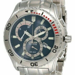 CITIZEN Eco Drive Calibre 5700 Blue Dial SS Bracelet Men's Watch AT1070-54L