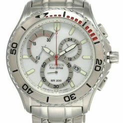 CITIZEN Eco Drive Calibre 5700 White Dial SS Bracelet Men's Watch AT1070-54A