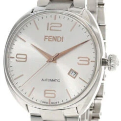 New Fendi Auto 42MM Silver Dial S-Steel Men's Watch F201016000