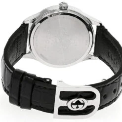 GUCCI G-Timeless 32MM Quartz Black Dial Leather Unisex Watch YA1265055 -Tissot shop gucci watches gucci g timeless 32mm quartz black dial leather unisex watch ya1265055 25895.1696560705