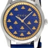 GUCCI G-Timeless 38MM AUTO Blue Dial Leather Unisex Watch YA1264228 -Tissot shop gucci watches gucci g timeless 38mm auto blue dial leather unisex watch ya1264228 11655.1696474199