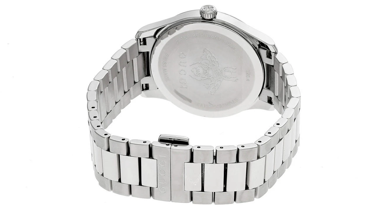 GUCCI G-Timeless 38MM SS Black Guillochi Dial Unisex Watch YA1264029 5 GUCCI G-Timeless 38MM SS Black Guillochi Dial Unisex Watch YA1264029 - Image 3