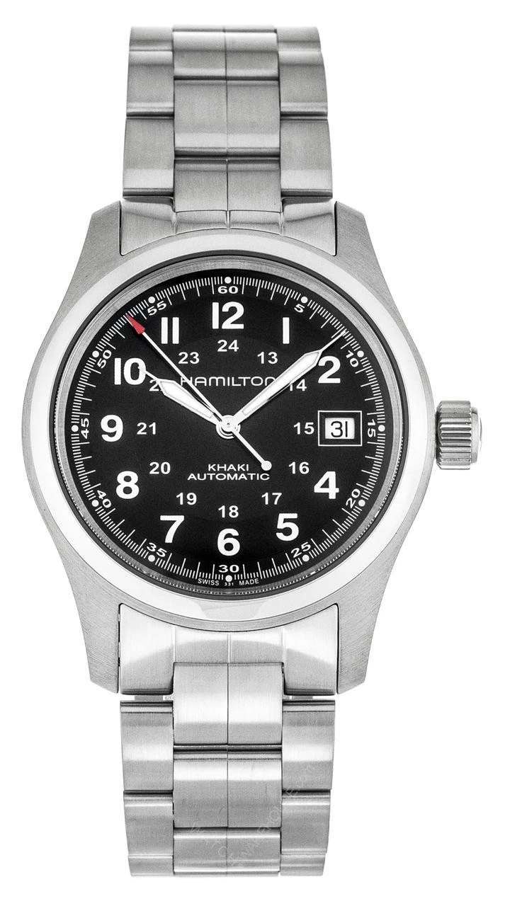 Hamilton Khaki Field 38MM Black Dial Automatic Men's Watch H70455133 3 Hamilton Khaki Field 38MM Black Dial Automatic Men's Watch H70455133