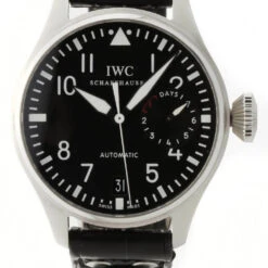 IWC Big Pilot 46MM Automatic Black Dial Leather Men's Watch IW500401