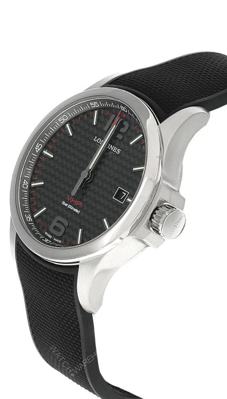 LONGINES Conquest 43MM Quartz Black Rubber Men's Watch L3.726.4.66.9 4 LONGINES Conquest 43MM Quartz Black Rubber Men's Watch L3.726.4.66.9 - Image 2