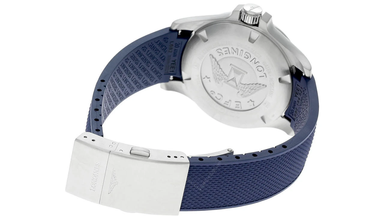 LONGINES Conquest V.H.P. 41MM Blue Dial Rubber Men's Watch L3.716.4.96.9 5 LONGINES Conquest V.H.P. 41MM Blue Dial Rubber Men's Watch L3.716.4.96.9 - Image 3