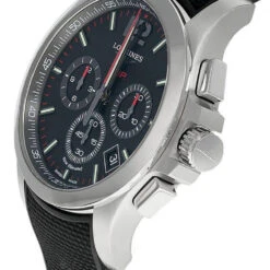 LONGINES Conquest V.H.P. CHRONO 42MM Black Rubber Men's Watch L3.717.4.56.9 -Tissot shop longines watches longines conquest vhp chrono 42mm black rubber mens watch l3.717.4.56.9 46615.1688754566