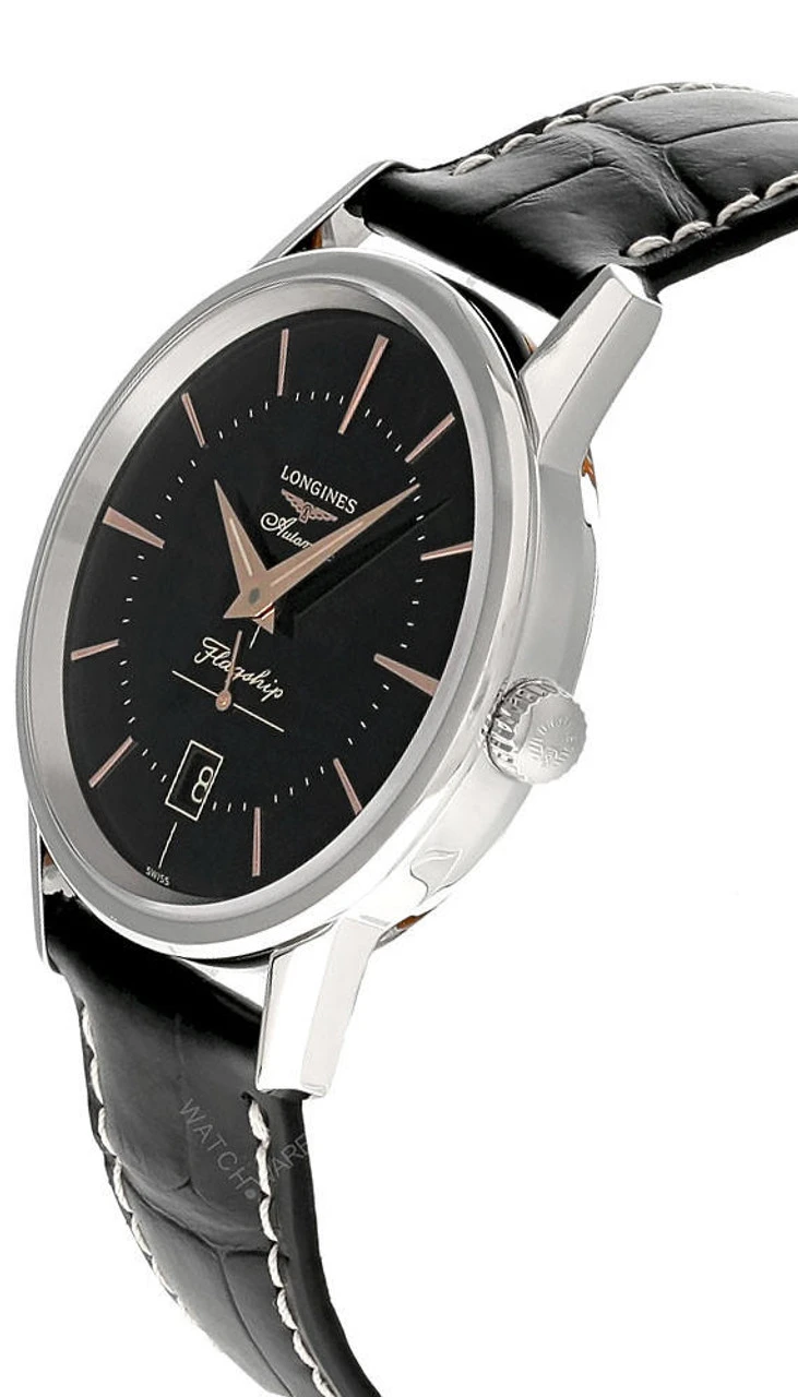 LONGINES Flagship Heritage 38.5MM AUTO Leather Men's Watch L4.795.4.58.0 4 LONGINES Flagship Heritage 38.5MM AUTO Leather Men's Watch L4.795.4.58.0 - Image 2