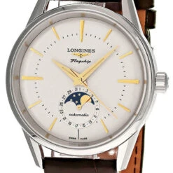 LONGINES Flagship Heritage Moonphase 38.5MM Silver Dial Men's Watch L4.815.4.78.2