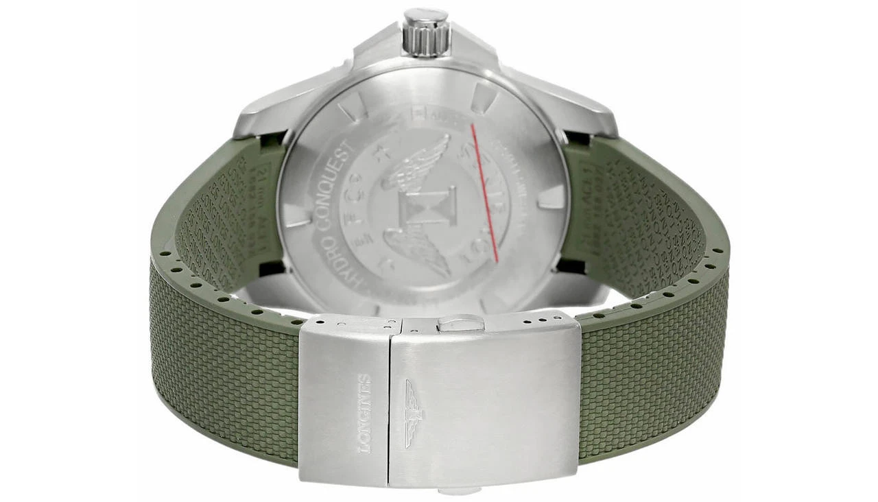 LONGINES Hydroconquest AUTO 43MM GRN Dial/Rubber Men's Watch L37824069 5 LONGINES Hydroconquest AUTO 43MM GRN Dial/Rubber Men's Watch L37824069 - Image 3