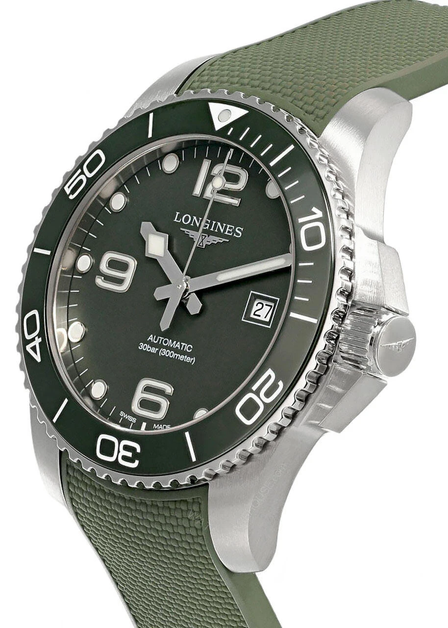 LONGINES Hydroconquest AUTO 43MM GRN Dial/Rubber Men's Watch L37824069 4 LONGINES Hydroconquest AUTO 43MM GRN Dial/Rubber Men's Watch L37824069 - Image 2