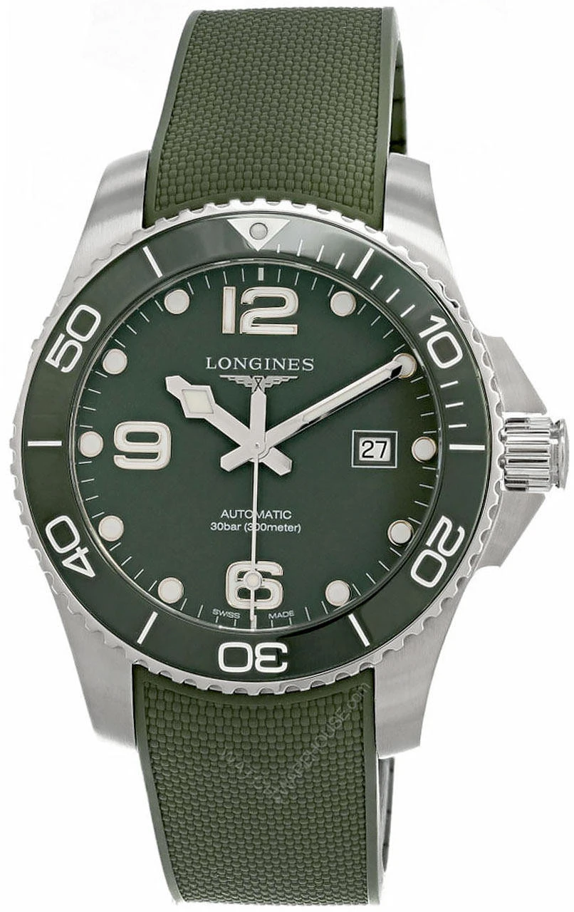 LONGINES Hydroconquest AUTO 43MM GRN Dial/Rubber Men's Watch L37824069 3 LONGINES Hydroconquest AUTO 43MM GRN Dial/Rubber Men's Watch L37824069