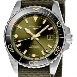 LONGINES HydroConquest GMT 41MM AUTO Green Dial Men's Watch L3.790.4.06.2