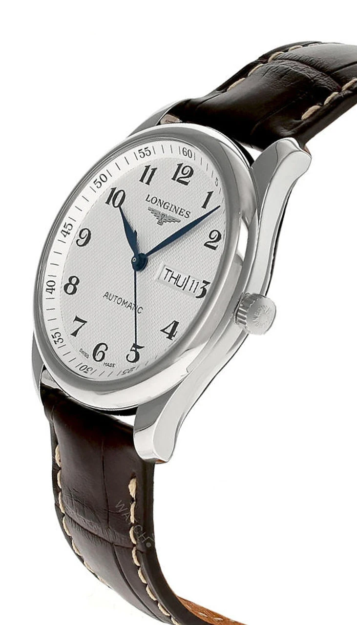 LONGINES Master Collection AUTO 38.5MM Sliver Dial Leather Men's Watch L2.755.4.78.3 4 LONGINES Master Collection AUTO 38.5MM Sliver Dial Leather Men's Watch L2.755.4.78.3 - Image 2