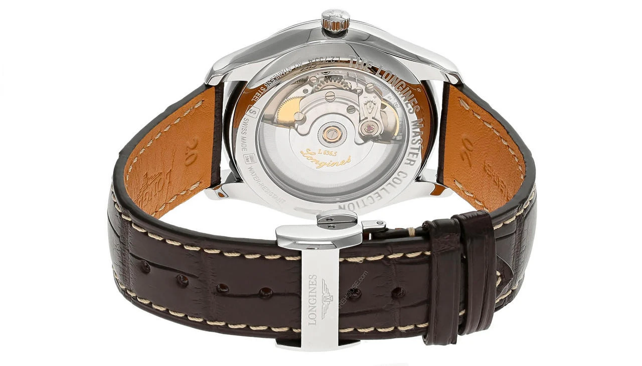 LONGINES Master Collection AUTO 38.5MM Sliver Dial Leather Men's Watch L2.755.4.78.3 5 LONGINES Master Collection AUTO 38.5MM Sliver Dial Leather Men's Watch L2.755.4.78.3 - Image 3