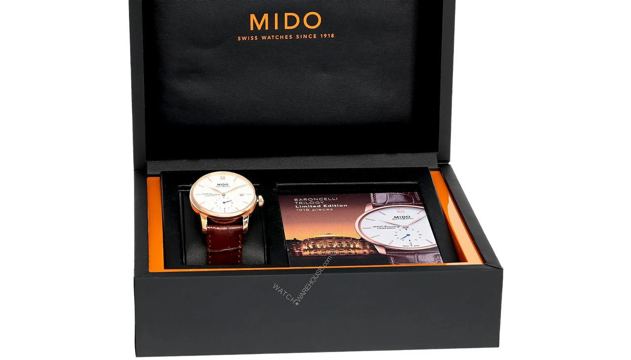 MIDO Baroncelli Limited Edition 38MM AUTO LTHR Men's Watch M8608.3.26.8 6 MIDO Baroncelli Limited Edition 38MM AUTO LTHR Men's Watch M8608.3.26.8 - Image 4