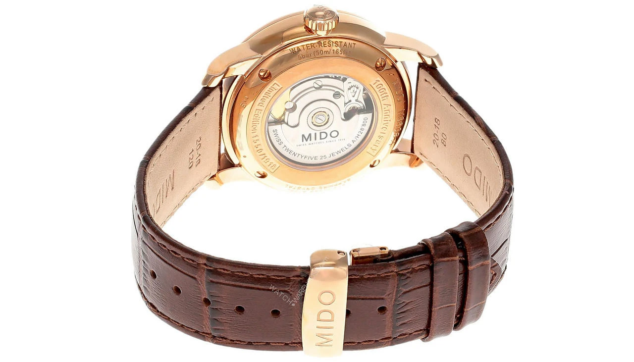 MIDO Baroncelli Limited Edition 38MM AUTO LTHR Men's Watch M8608.3.26.8 5 MIDO Baroncelli Limited Edition 38MM AUTO LTHR Men's Watch M8608.3.26.8 - Image 3