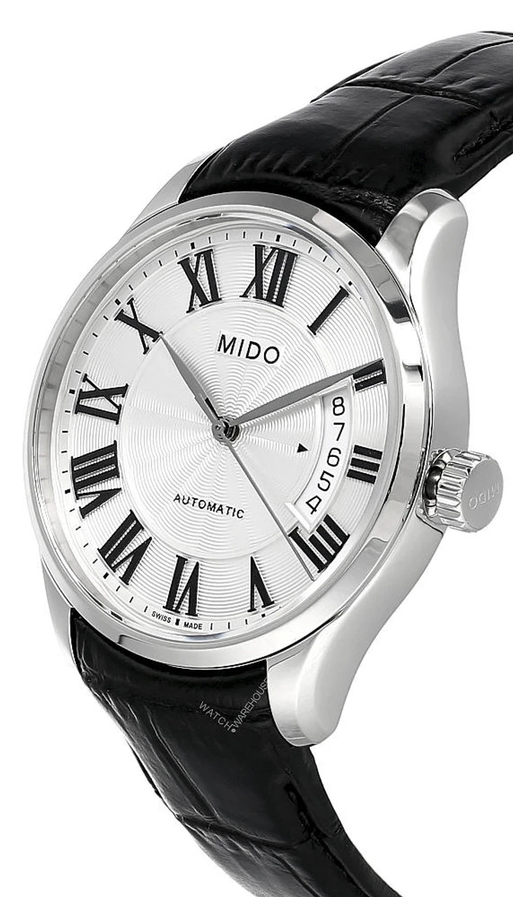 MIDO Belluna II 40MM AUTO Silver Dial LTHR Men's Watch M024.407.16.033.00 4 MIDO Belluna II 40MM AUTO Silver Dial LTHR Men's Watch M024.407.16.033.00 - Image 2