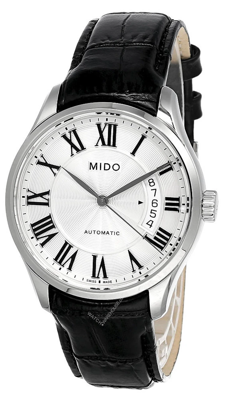MIDO Belluna II 40MM AUTO Silver Dial LTHR Men's Watch M024.407.16.033.00 3 MIDO Belluna II 40MM AUTO Silver Dial LTHR Men's Watch M024.407.16.033.00