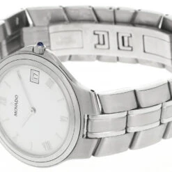 MOVADO 35MM Stainless Steel Silver Dial Date Men's Watch 84-E7-878 -Tissot shop movado watches movado 35mm stainless steel silver dial date mens watch 84 e7 878 57895.1664406519