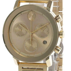 MOVADO Bold Evolution 42MM CHRONO SS Yellow-Gold Men's Watch 3600682