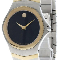 MOVADO Museum Stainless Steel Black Dial Two-Tone Men's Watch 0604677