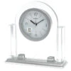 SEIKO Quartz White Dial Glass Table Clock QXE058XL -Tissot shop movado watches seiko quartz white dial glass table clock qxe058xl 32456.1652730565