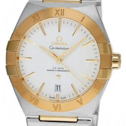 OMEGA Constellation 39MM 18K Yellow Gold SS Bracelet Men's Watch 131.20.39.20.02.002