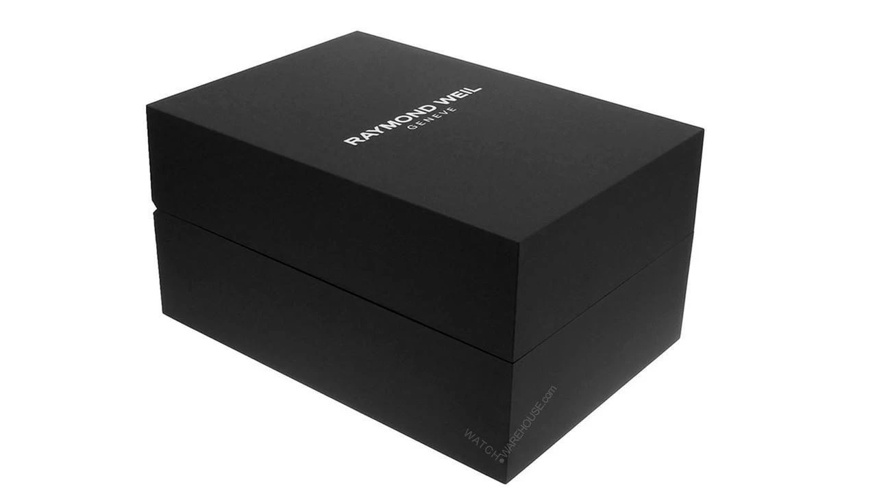 RAYMOND WEIL Tango Quartz GMT 42MM SS Black Dial Men's Watch 8280-ST2-20001 6 RAYMOND WEIL Tango Quartz GMT 42MM SS Black Dial Men's Watch 8280-ST2-20001 - Image 4