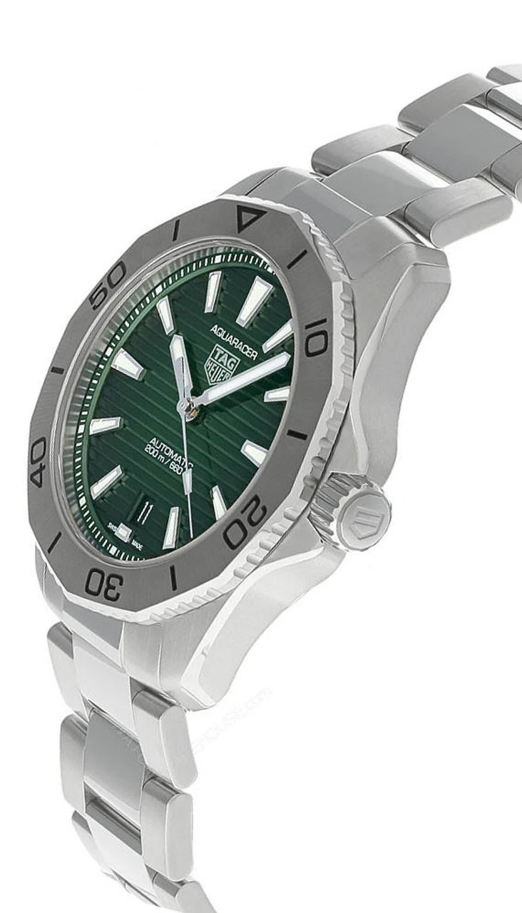 TAG HEUER Aquaracer AUTO 40MM SS Green Dial Men's Watch WBP2115.BA0627 4 TAG HEUER Aquaracer AUTO 40MM SS Green Dial Men's Watch WBP2115.BA0627 - Image 2