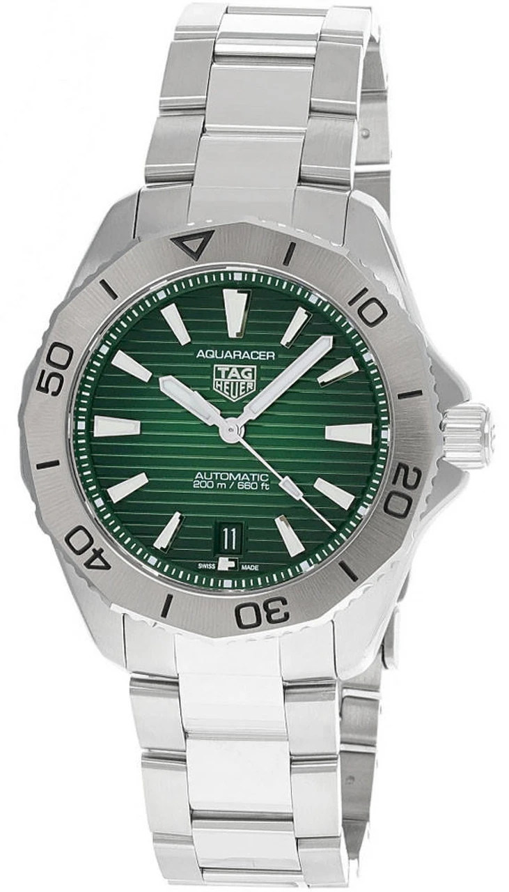 TAG HEUER Aquaracer AUTO 40MM SS Green Dial Men's Watch WBP2115.BA0627 3 TAG HEUER Aquaracer AUTO 40MM SS Green Dial Men's Watch WBP2115.BA0627