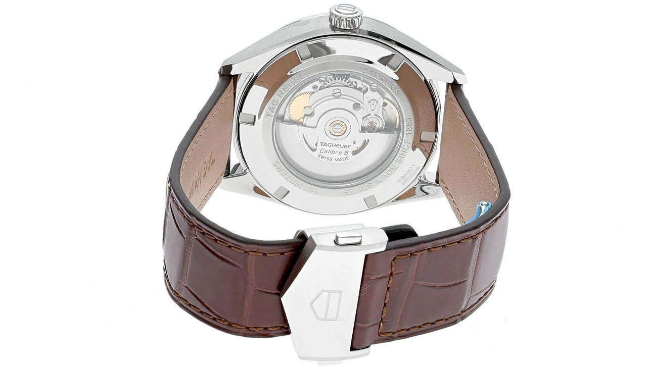 TAG HEUER Carrera AUTO 41MM Brown Leather Men's Watch WBN2011.FC6484 5 TAG HEUER Carrera AUTO 41MM Brown Leather Men's Watch WBN2011.FC6484 - Image 3