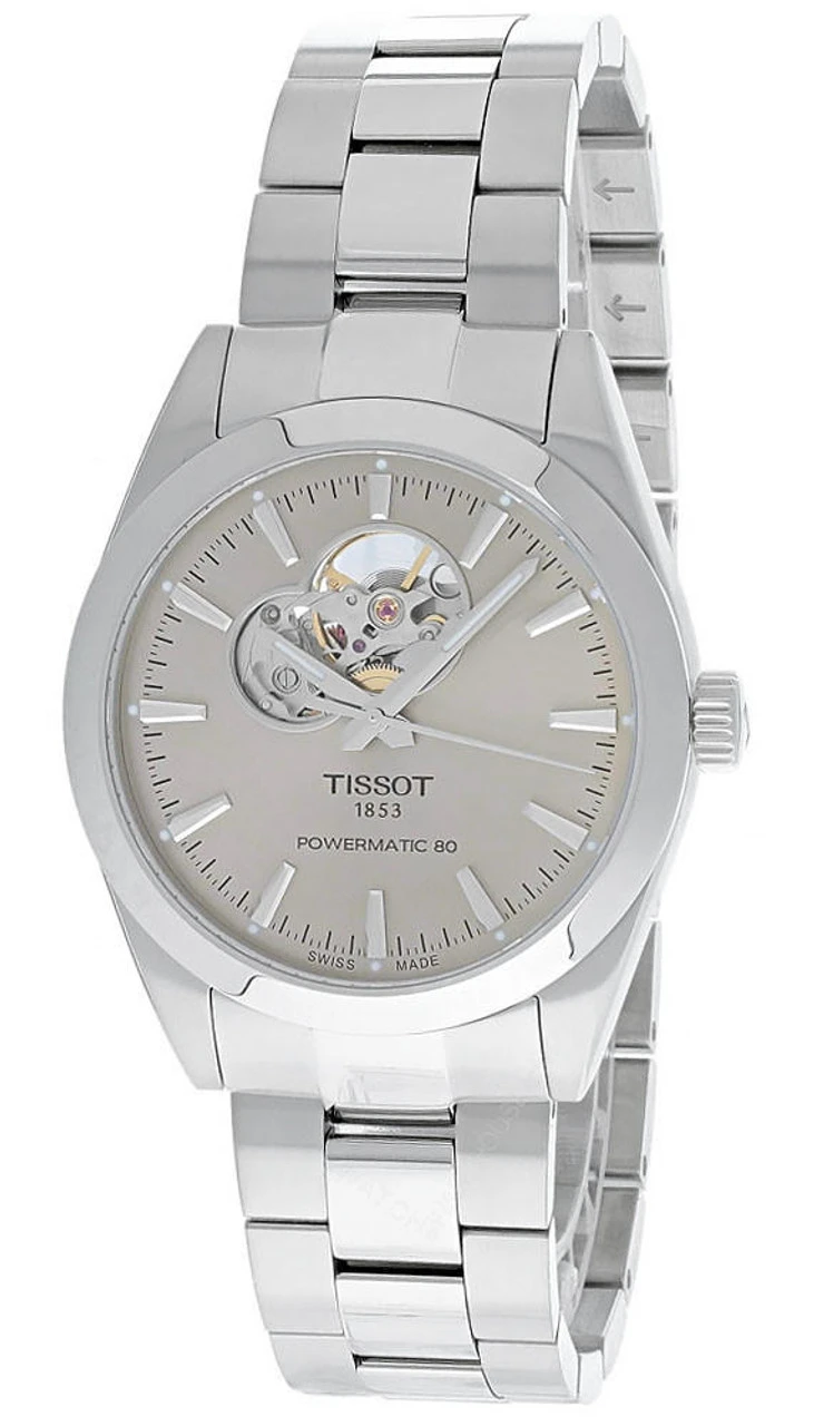 TISSOT Gentleman Powermatic 80 Open Heart SS Men's Watch T127.407.11.081.00 3 TISSOT Gentleman Powermatic 80 Open Heart SS Men's Watch T127.407.11.081.00