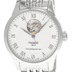 TISSOT Le Locle Powermatic 80 Open Heart SS Men's Watch T006.407.11.033.02