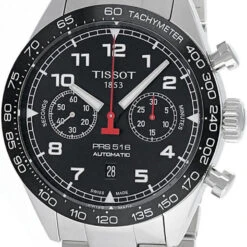 TISSOT PRS 516 45MM AUTO CHRONO SS Black Dial Men's Watch T131.627.11.052.00