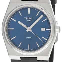 TISSOT PRX 40MM Quartz SS Blue Dial Rubber Men's Watch T137.410.17.041.00