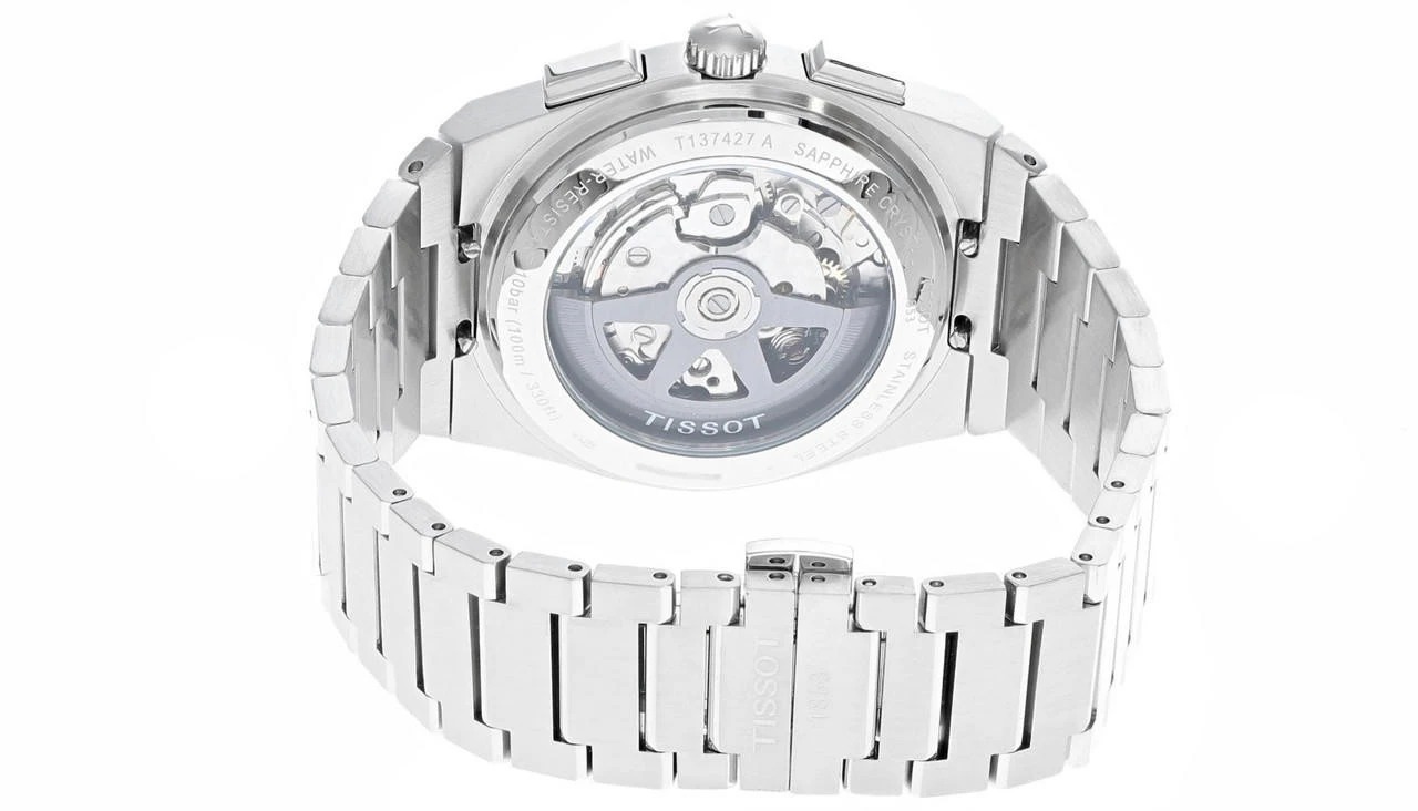 TISSOT PRX AUTO 42MM CHRONO S-Steel Blue Dial Men's Watch T137.427.11.041.00 5 TISSOT PRX AUTO 42MM CHRONO S-Steel Blue Dial Men's Watch T137.427.11.041.00 - Image 3