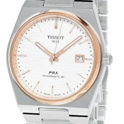 TISSOT PRX Powermatic 80 40MM Silver Dial Rose-G Men's Watch T137.407.21.031.00