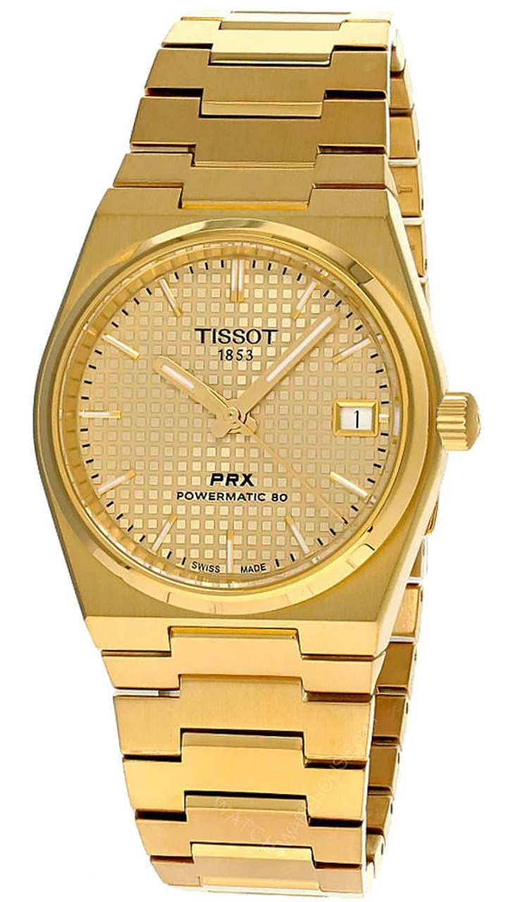 TISSOT PRX Powermatic 80 40MM SS Champagne Dial Men's Watch T137.407.33.021.00 3 TISSOT PRX Powermatic 80 40MM SS Champagne Dial Men's Watch T137.407.33.021.00